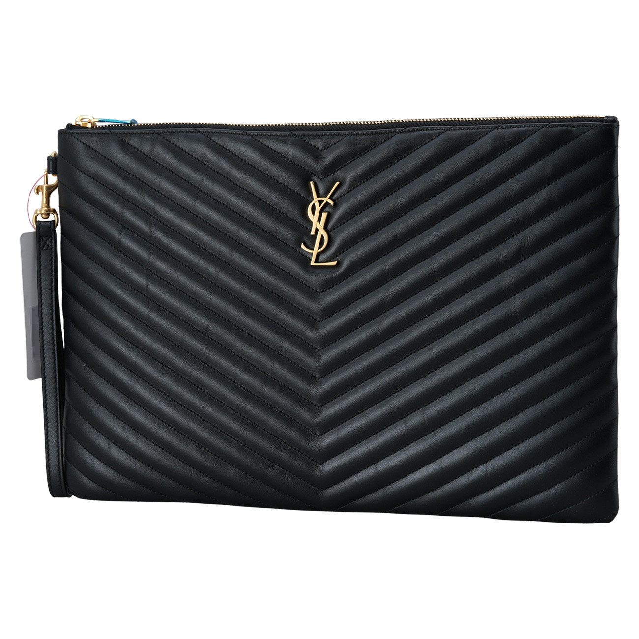 Yves Saint Laurent(USED)생로랑 440222 모노그램 쉐브론 클러치